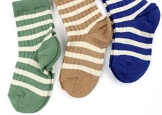 MP true blue mix stribede strømper Eli (3-pak)